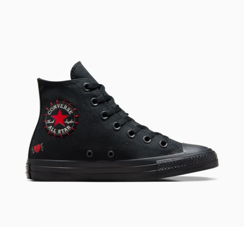 Tenis Converse Chuck Taylor All Star Rose Altos Mujer Negras | COLOMBIA P8205S