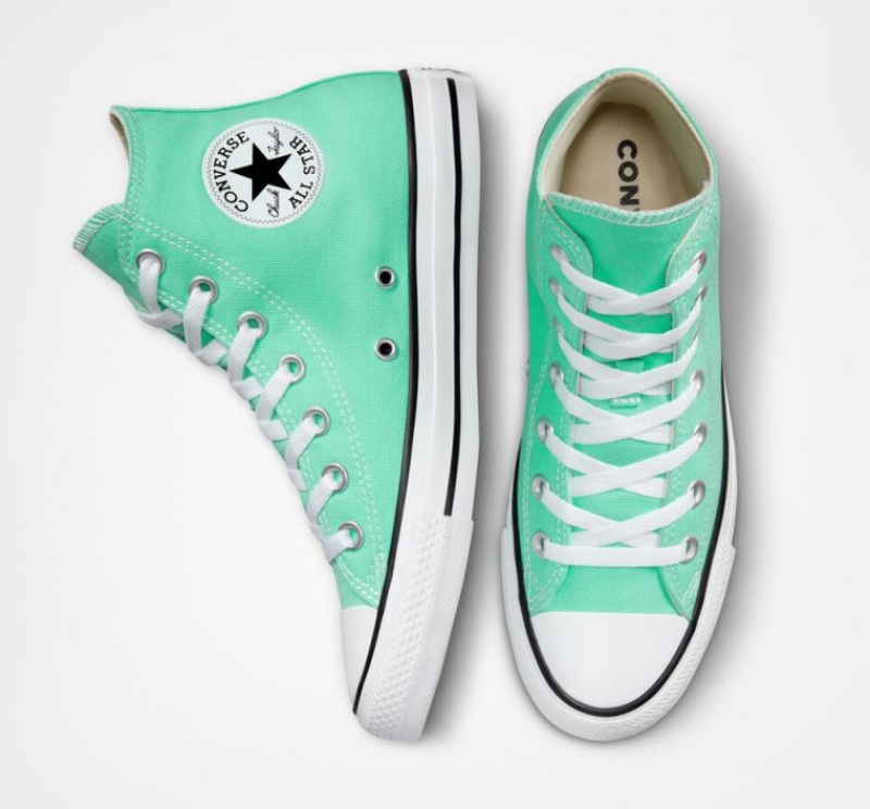 Tenis Converse Chuck Taylor All Star Seasonal Color Altos Mujer Turquesa | COLOMBIA N7408W