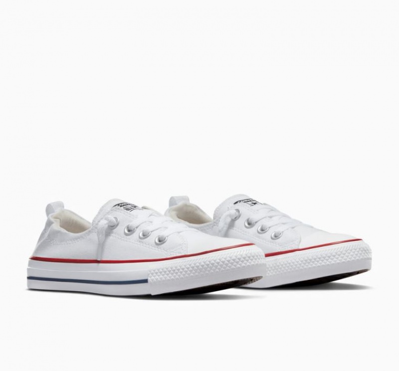 Tenis Converse Chuck Taylor All Star Shoreline Slip Bajos Mujer Blancas | COLOMBIA V5741C