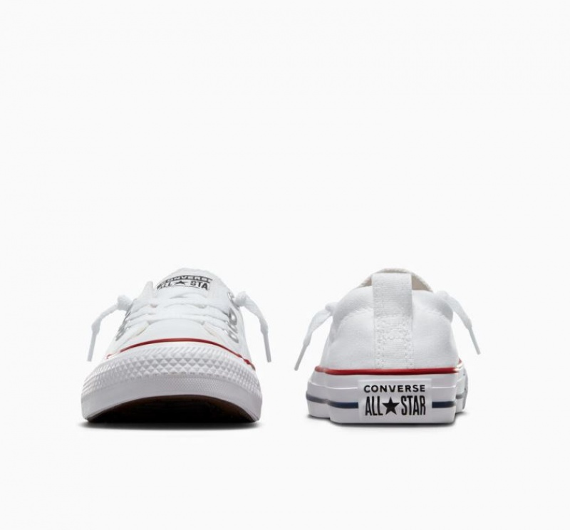 Tenis Converse Chuck Taylor All Star Shoreline Slip Bajos Mujer Blancas | COLOMBIA V5741C