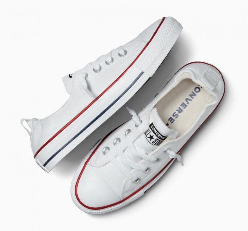 Tenis Converse Chuck Taylor All Star Shoreline Slip Bajos Mujer Blancas | COLOMBIA V5741C