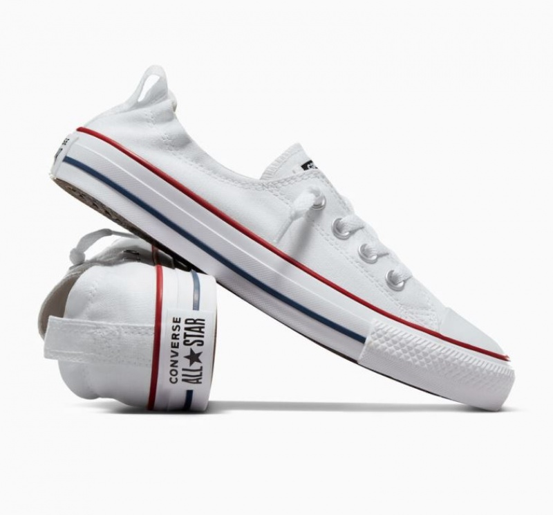 Tenis Converse Chuck Taylor All Star Shoreline Slip Bajos Mujer Blancas | COLOMBIA V5741C