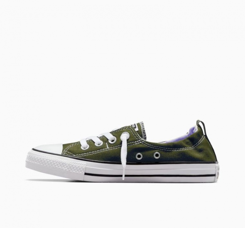 Tenis Converse Chuck Taylor All Star Shoreline Slip Bajos Mujer Verde Oliva | COLOMBIA P4605X