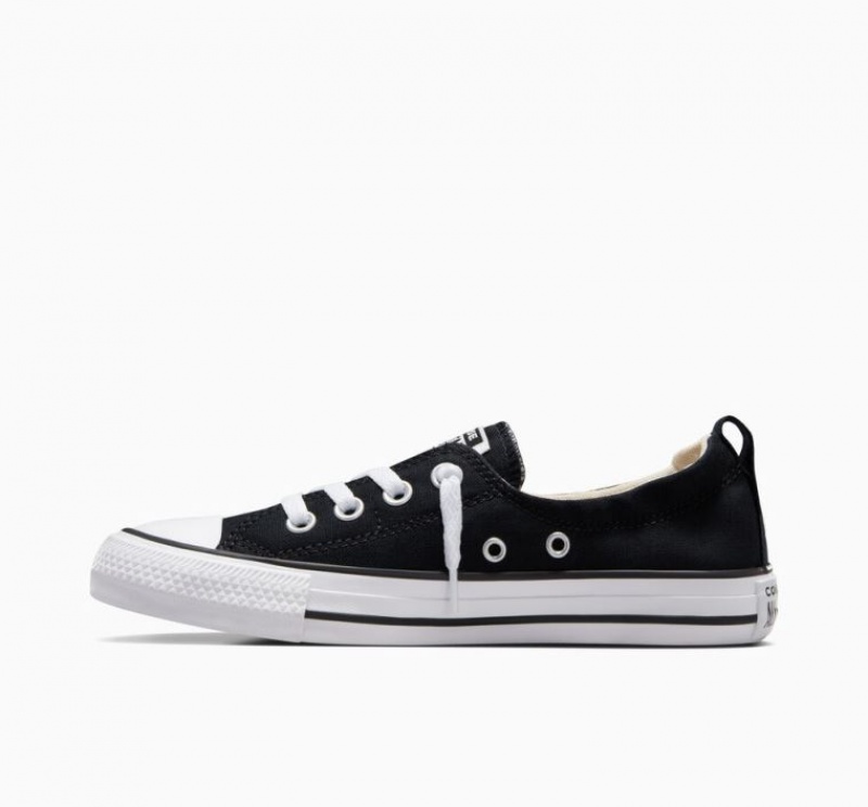 Tenis Converse Chuck Taylor All Star Shoreline Slip Bajos Mujer Negras | COLOMBIA H4538T