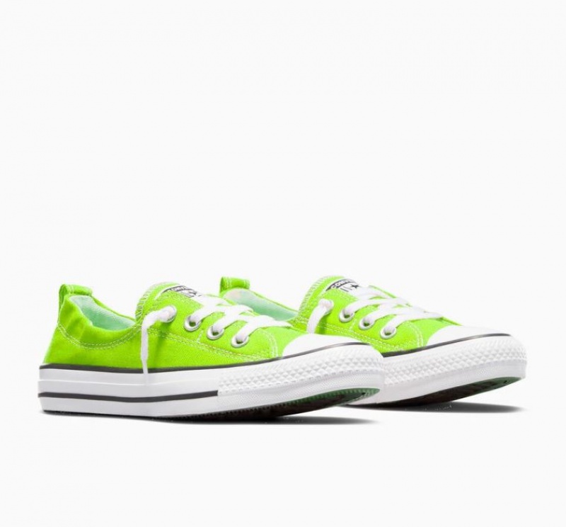 Tenis Converse Chuck Taylor All Star Shoreline Slip Bajos Mujer Verde Claro | COLOMBIA X4706J