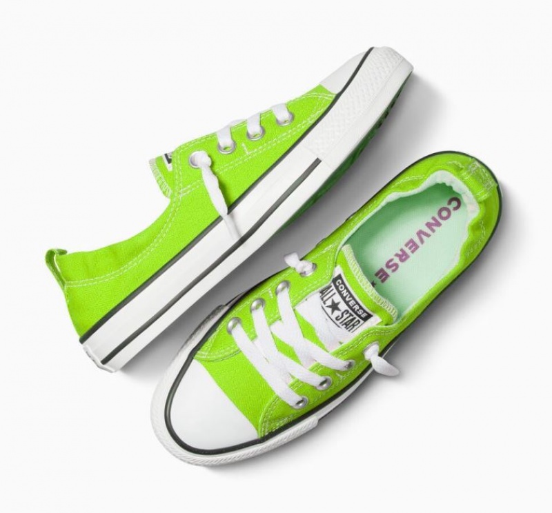 Tenis Converse Chuck Taylor All Star Shoreline Slip Bajos Mujer Verde Claro | COLOMBIA X4706J