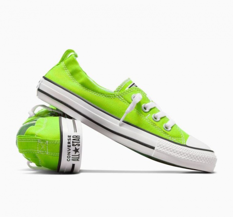 Tenis Converse Chuck Taylor All Star Shoreline Slip Bajos Mujer Verde Claro | COLOMBIA X4706J