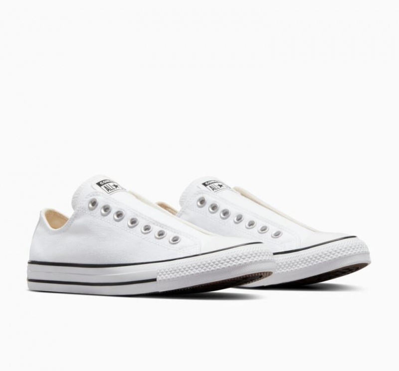 Tenis Converse Chuck Taylor All Star Slip Bajos Hombre Blancas | COLOMBIA L3724D