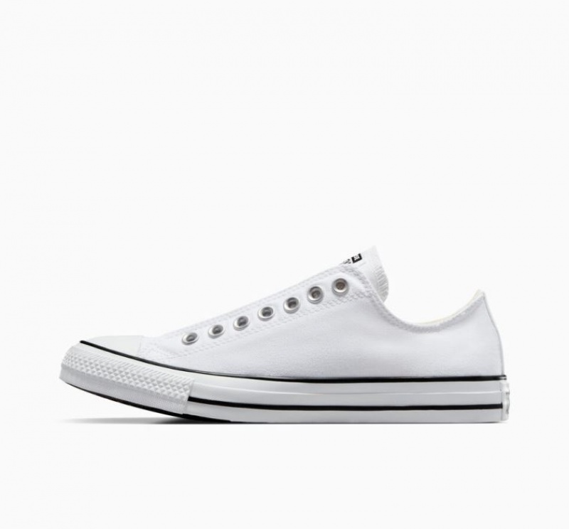 Tenis Converse Chuck Taylor All Star Slip Bajos Hombre Blancas | COLOMBIA L3724D