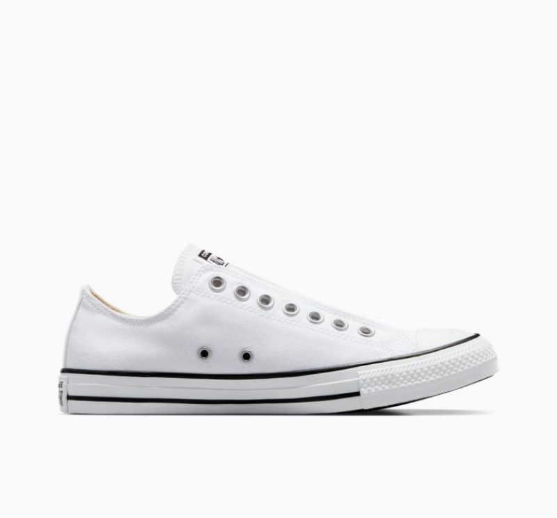 Tenis Converse Chuck Taylor All Star Slip Bajos Hombre Blancas | COLOMBIA L3724D