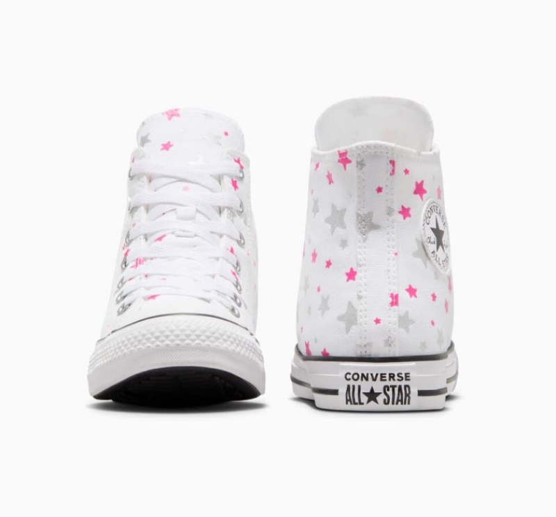 Tenis Converse Chuck Taylor All Star Sparkle Altos Niños Blancas | COLOMBIA Y4359M