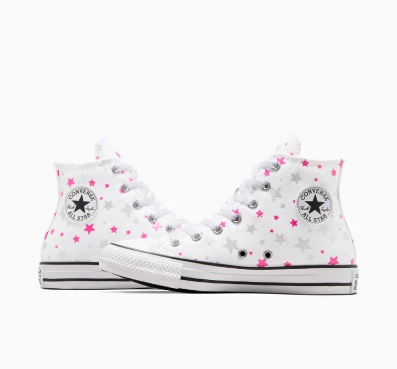 Tenis Converse Chuck Taylor All Star Sparkle Altos Niños Blancas | COLOMBIA Y4359M