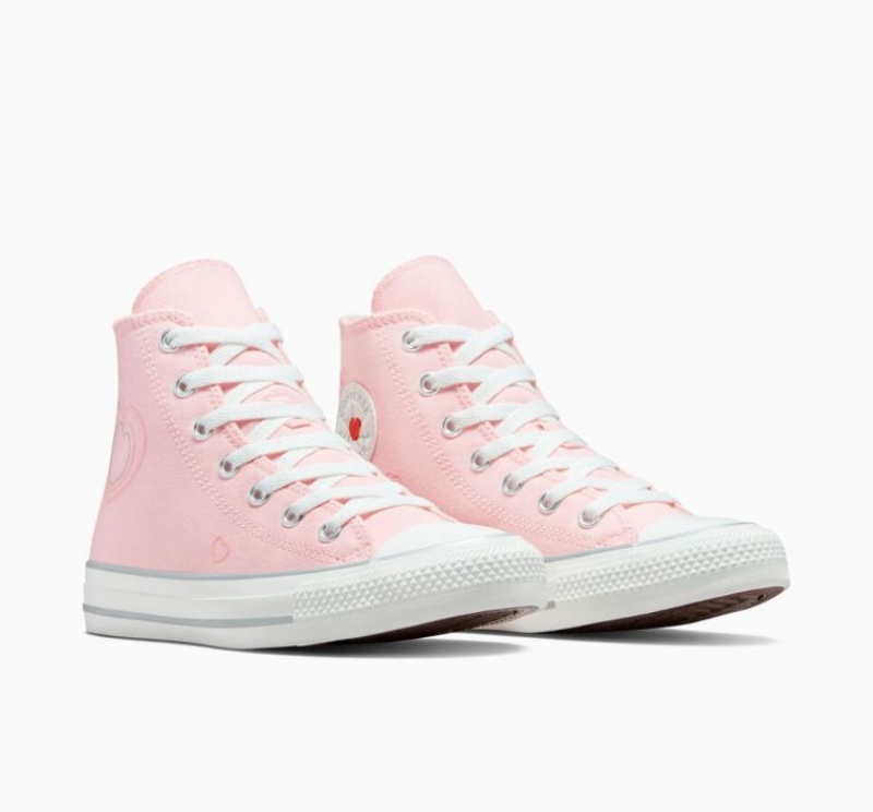 Tenis Converse Chuck Taylor All Star Y2K Heart Altos Niños Rosas | COLOMBIA Q8693Z