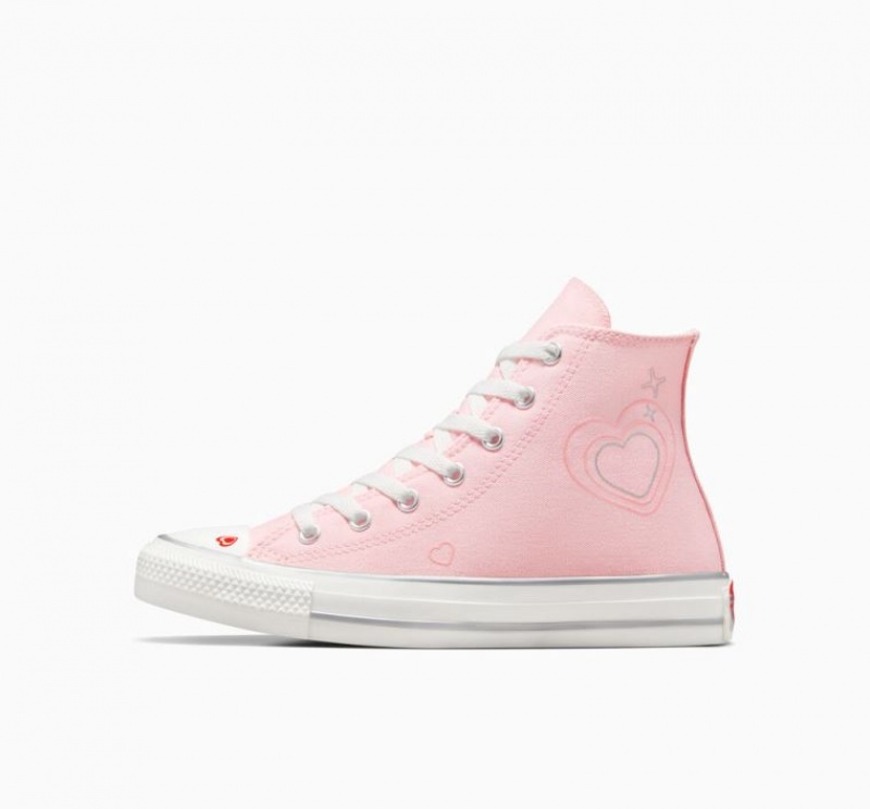 Tenis Converse Chuck Taylor All Star Y2K Heart Altos Niños Rosas | COLOMBIA Q8693Z