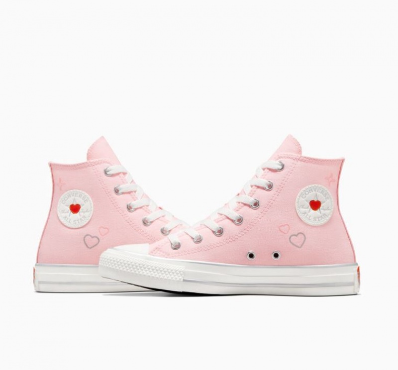 Tenis Converse Chuck Taylor All Star Y2K Heart Altos Niños Rosas | COLOMBIA Q8693Z