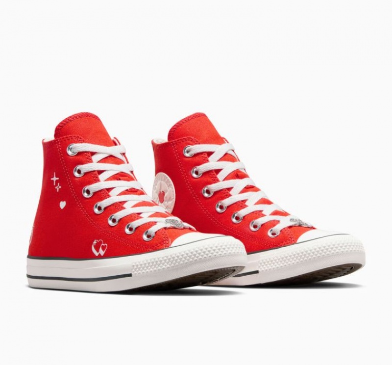 Tenis Converse Chuck Taylor All Star Y2K Heart Altos Mujer Rojas | COLOMBIA E5978J