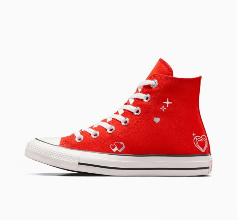 Tenis Converse Chuck Taylor All Star Y2K Heart Altos Mujer Rojas | COLOMBIA E5978J