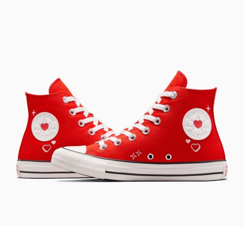 Tenis Converse Chuck Taylor All Star Y2K Heart Altos Mujer Rojas | COLOMBIA E5978J