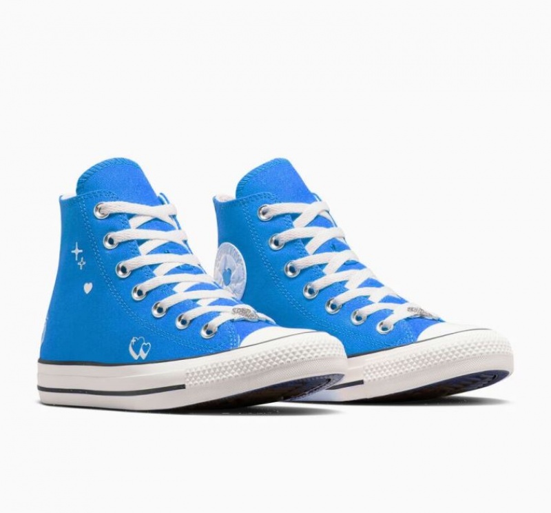 Tenis Converse Chuck Taylor All Star Y2K Heart Altos Mujer Azules | COLOMBIA U7468B