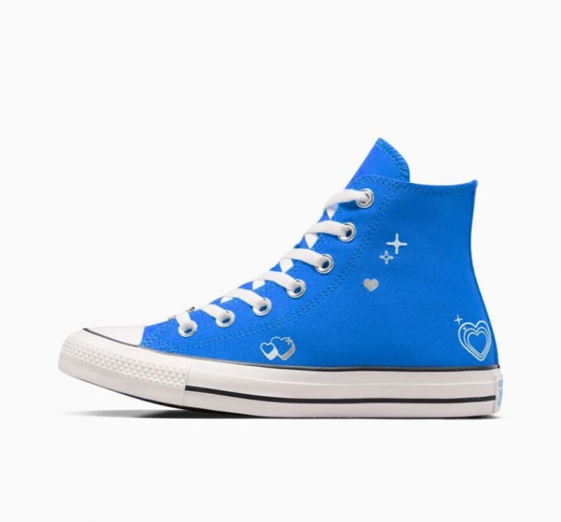 Tenis Converse Chuck Taylor All Star Y2K Heart Altos Mujer Azules | COLOMBIA U7468B