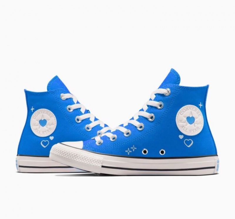 Tenis Converse Chuck Taylor All Star Y2K Heart Altos Mujer Azules | COLOMBIA U7468B