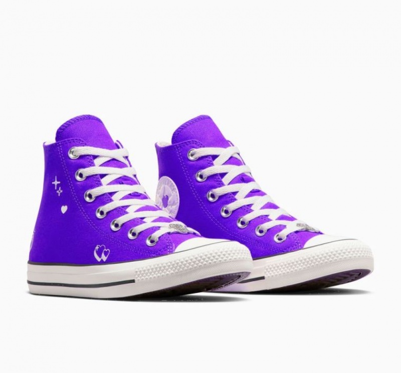 Tenis Converse Chuck Taylor All Star Y2K Heart Altos Mujer Moradas | COLOMBIA Z2094B