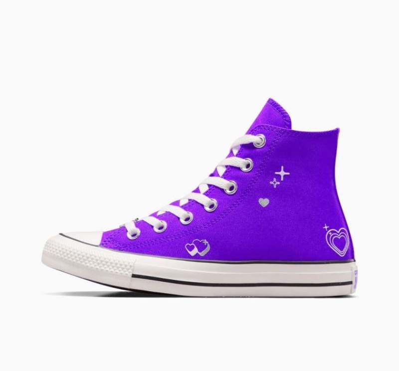 Tenis Converse Chuck Taylor All Star Y2K Heart Altos Mujer Moradas | COLOMBIA Z2094B