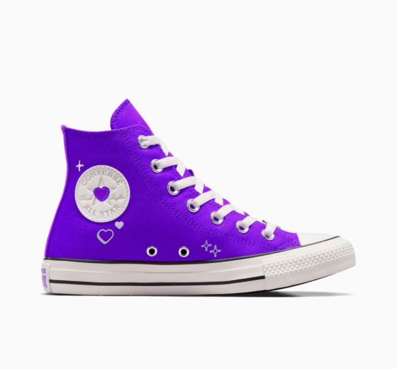 Tenis Converse Chuck Taylor All Star Y2K Heart Altos Mujer Moradas | COLOMBIA Z2094B