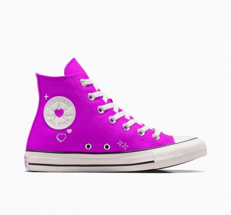 Tenis Converse Chuck Taylor All Star Y2K Heart Altos Mujer Moradas | COLOMBIA T4586S