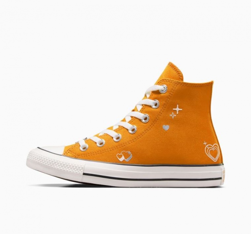 Tenis Converse Chuck Taylor All Star Y2K Heart Altos Mujer Naranjas | COLOMBIA K8701Q