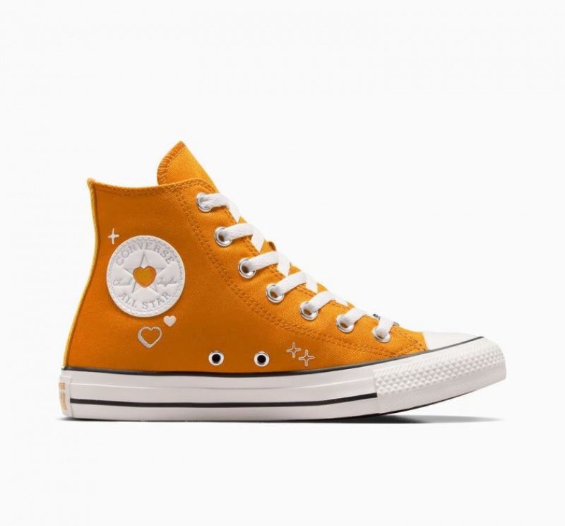 Tenis Converse Chuck Taylor All Star Y2K Heart Altos Mujer Naranjas | COLOMBIA K8701Q