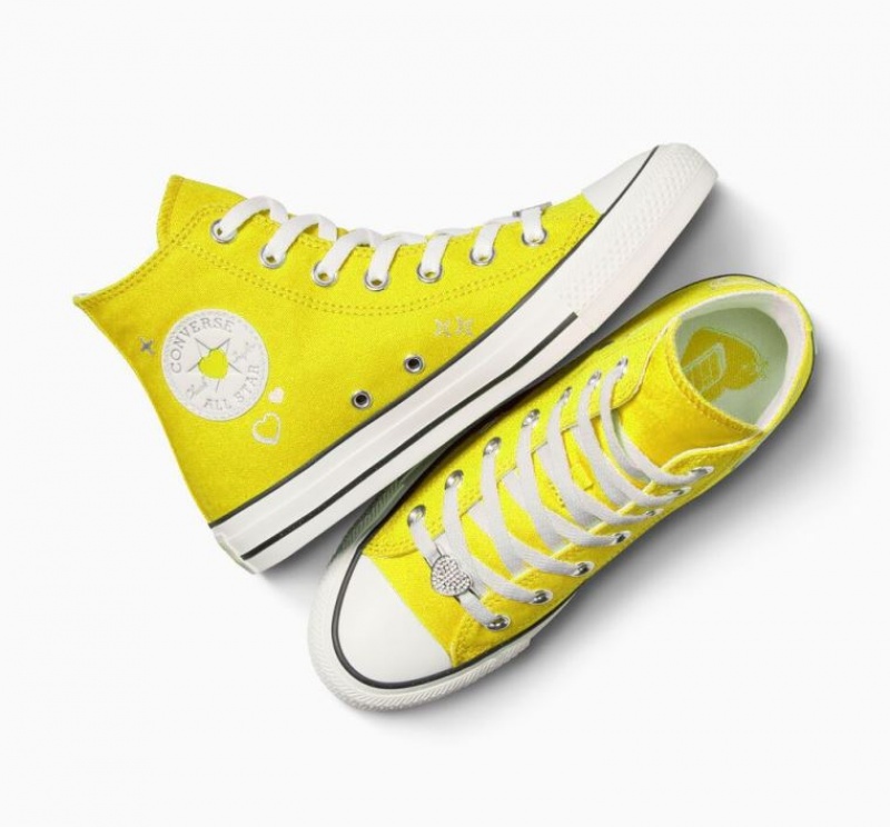 Tenis Converse Chuck Taylor All Star Y2K Heart Altos Mujer Amarillo | COLOMBIA K3018B