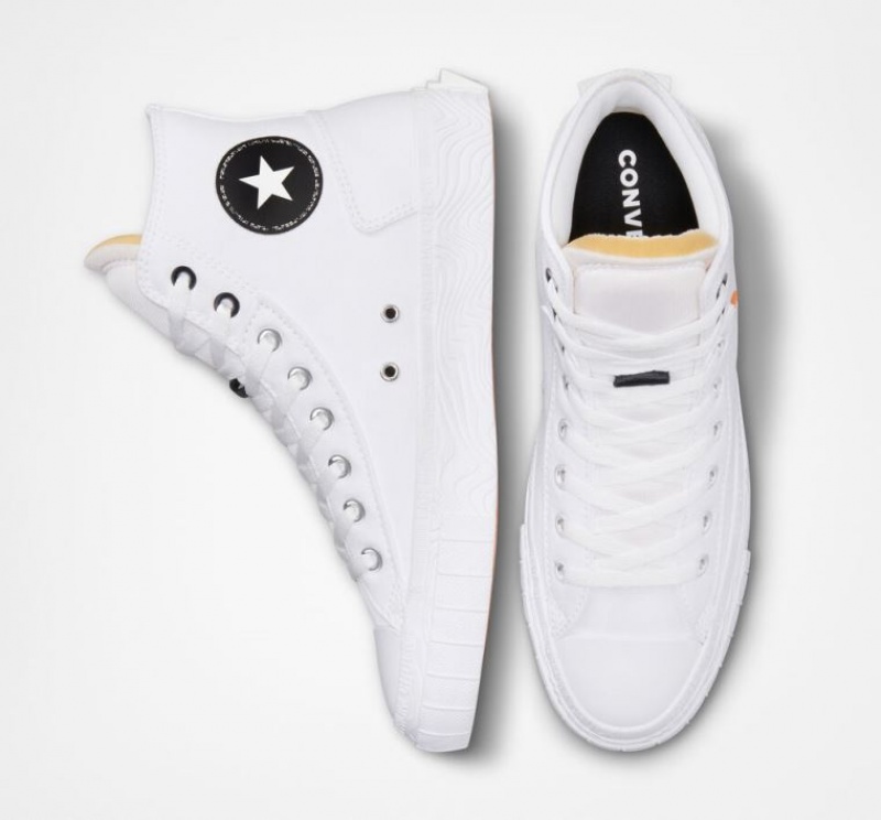 Tenis Converse Chuck Taylor Alt Star Canvas Altos Mujer Blancas | COLOMBIA P1345J