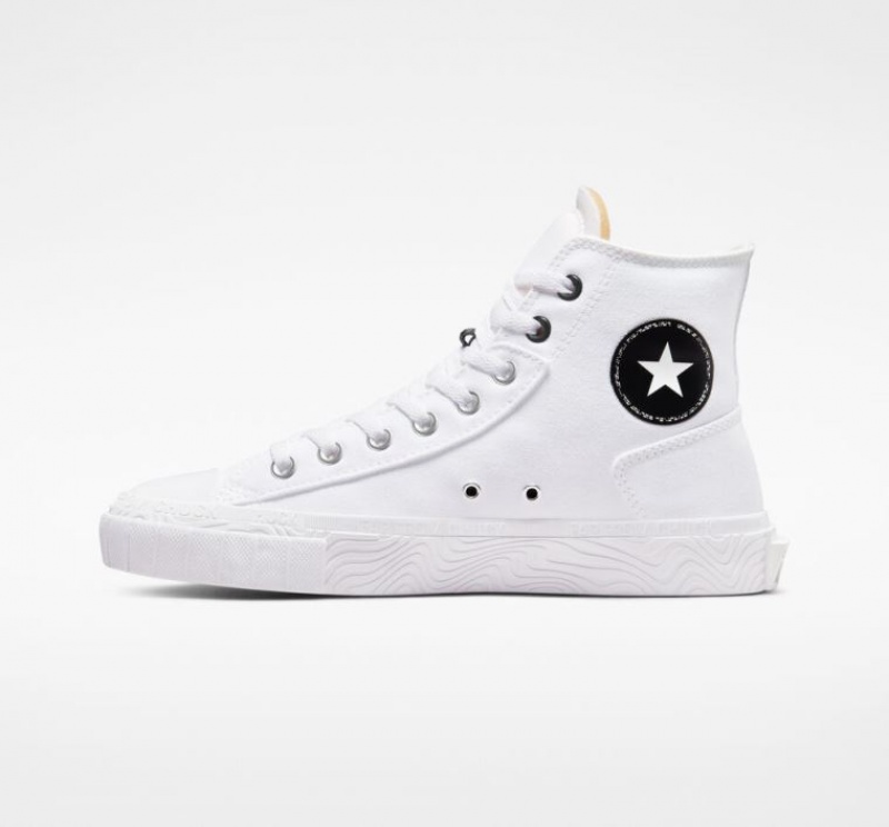 Tenis Converse Chuck Taylor Alt Star Canvas Altos Mujer Blancas | COLOMBIA P1345J