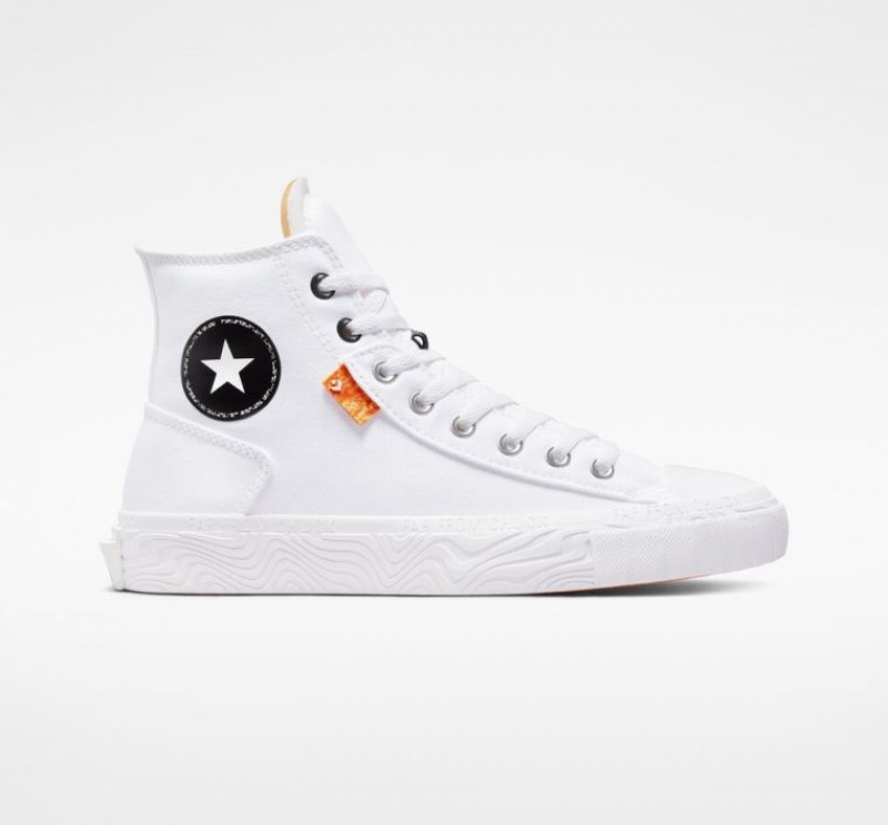 Tenis Converse Chuck Taylor Alt Star Canvas Altos Mujer Blancas | COLOMBIA P1345J