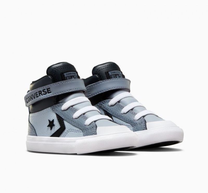 Tenis Converse Pro Blaze Strap Leather Altos Niños Azules | COLOMBIA Z9231G