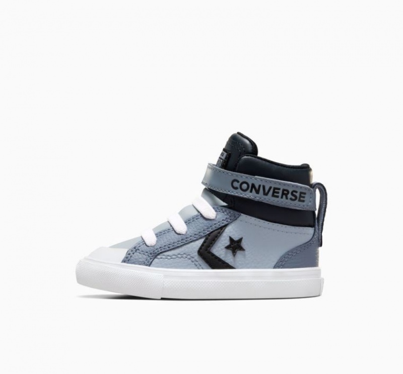 Tenis Converse Pro Blaze Strap Leather Altos Niños Azules | COLOMBIA Z9231G