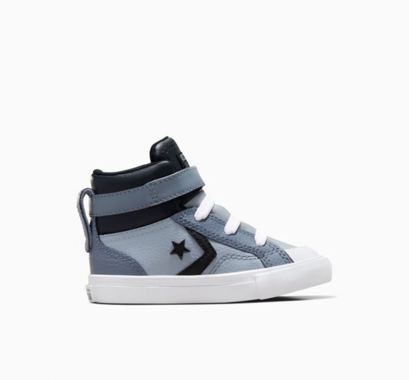 Tenis Converse Pro Blaze Strap Leather Altos Niños Azules | COLOMBIA Z9231G