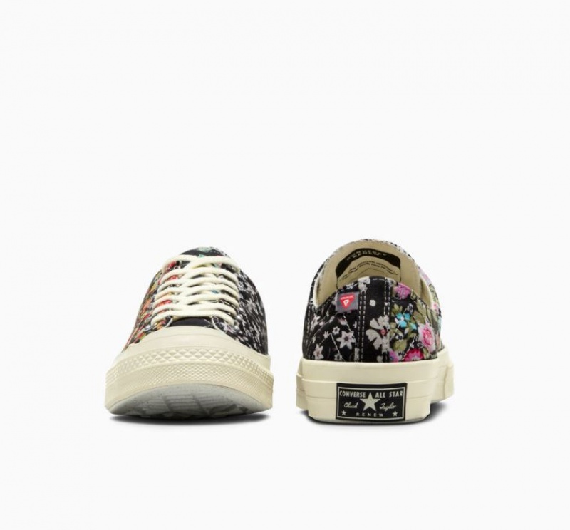 Tenis Converse Upcycled Floral Chuck 70 Bajos Mujer Negras Multicolor | COLOMBIA W6485R