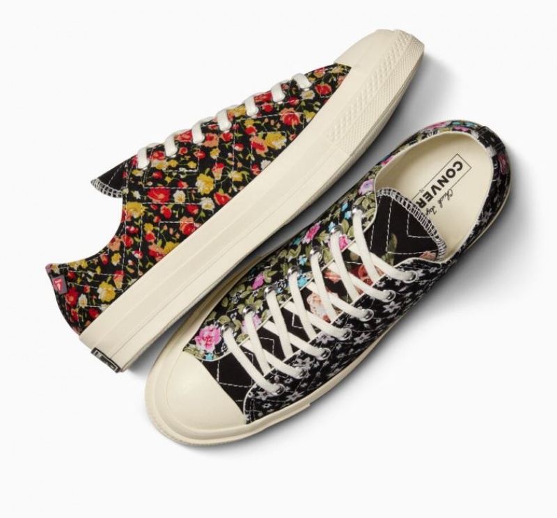 Tenis Converse Upcycled Floral Chuck 70 Bajos Mujer Negras Multicolor | COLOMBIA W6485R