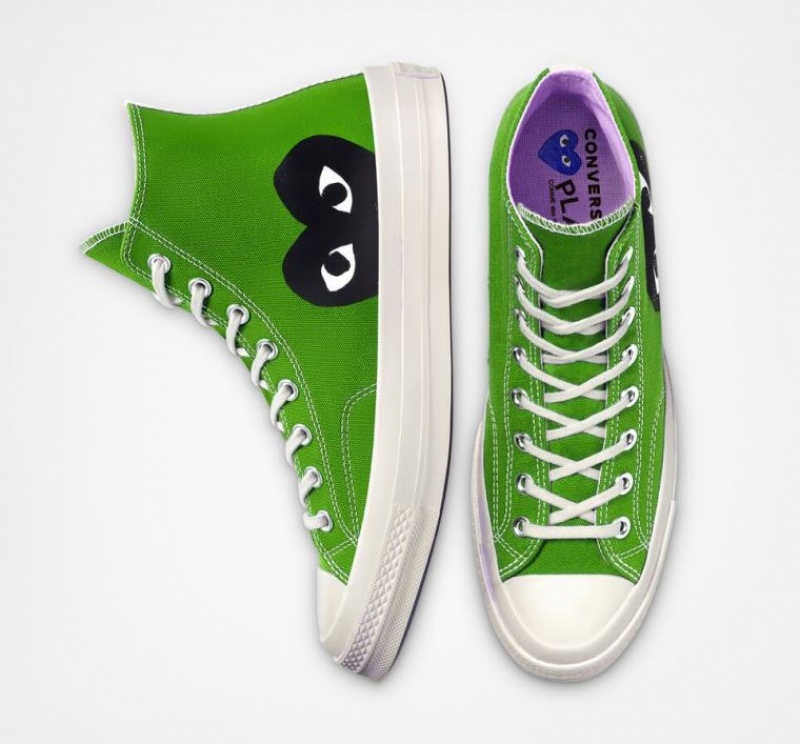 Tenis Converse X Comme Des Garçons Play Chuck 70 Altos Hombre Verde | COLOMBIA J4935O