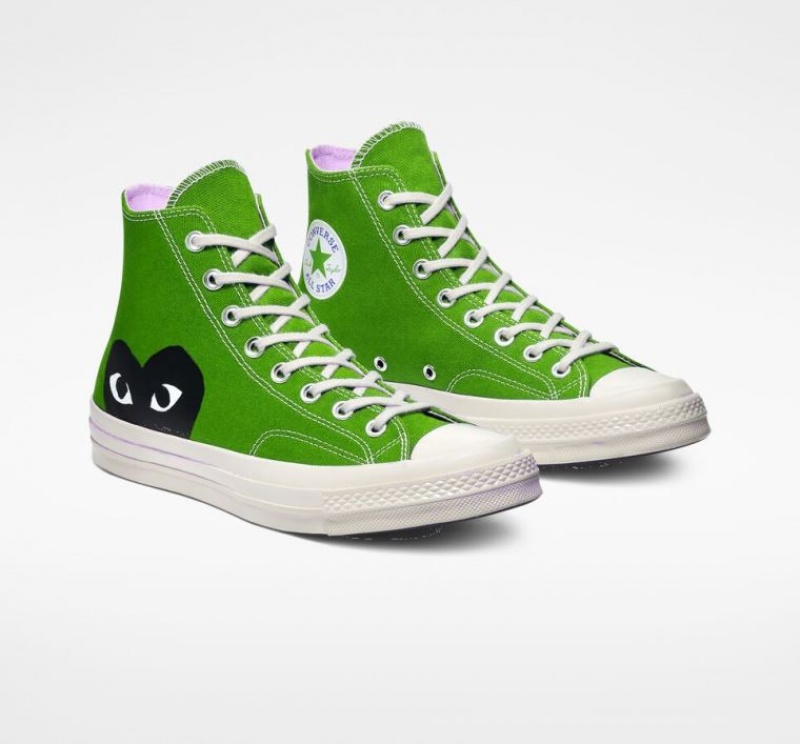 Tenis Converse X Comme Des Garçons Play Chuck 70 Altos Hombre Verde | COLOMBIA J4935O