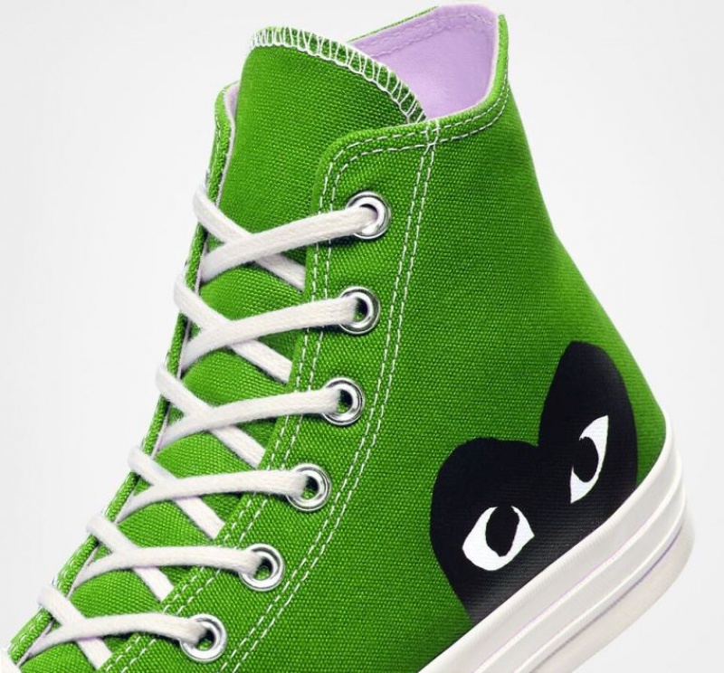 Tenis Converse X Comme Des Garçons Play Chuck 70 Altos Hombre Verde | COLOMBIA J4935O