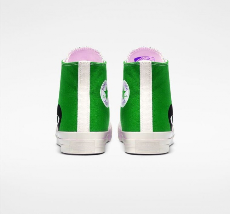 Tenis Converse X Comme Des Garçons Play Chuck 70 Altos Hombre Verde | COLOMBIA U9678A