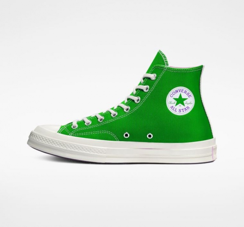 Tenis Converse X Comme Des Garçons Play Chuck 70 Altos Hombre Verde | COLOMBIA U9678A