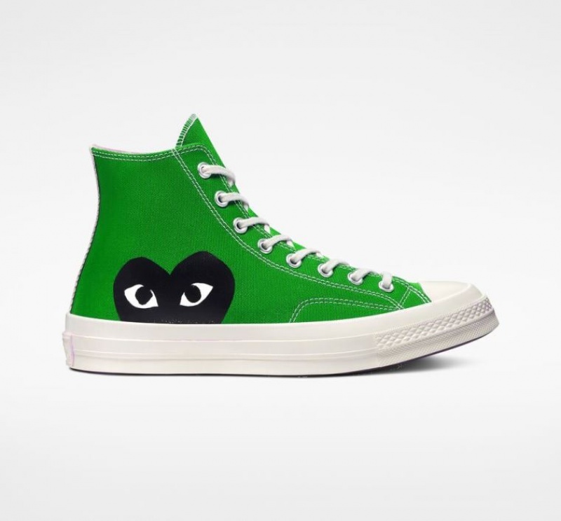 Tenis Converse X Comme Des Garçons Play Chuck 70 Altos Hombre Verde | COLOMBIA U9678A