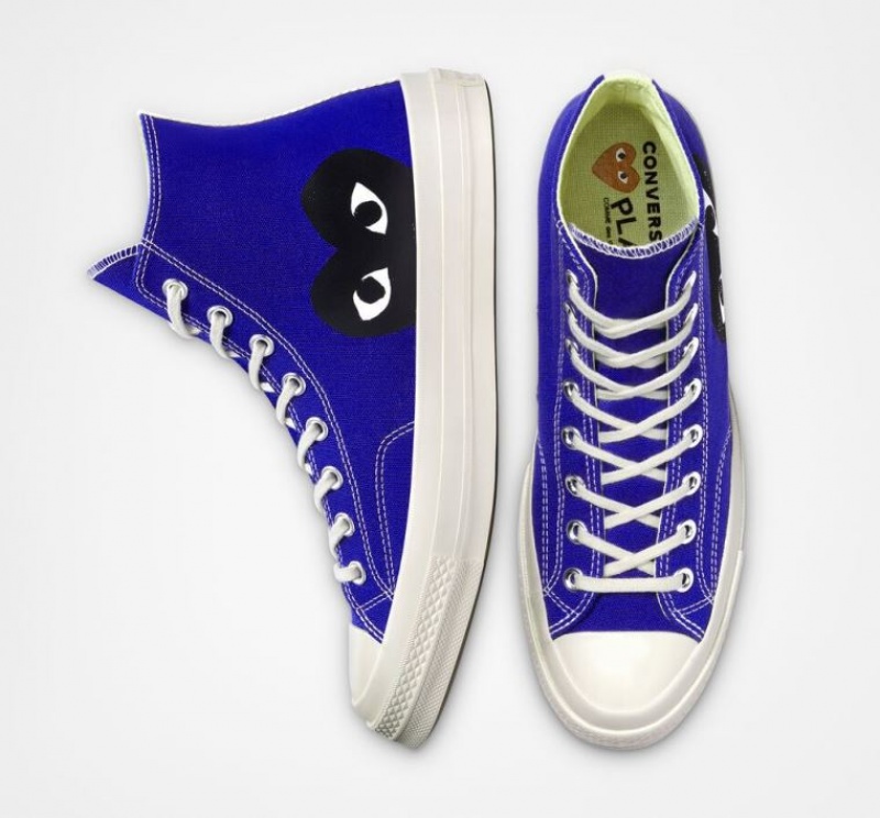 Tenis Converse X Comme Des Garçons Play Chuck 70 Altos Hombre Azules | COLOMBIA K8349M