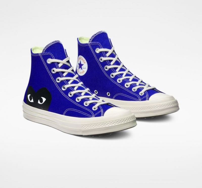 Tenis Converse X Comme Des Garçons Play Chuck 70 Altos Hombre Azules | COLOMBIA K8349M