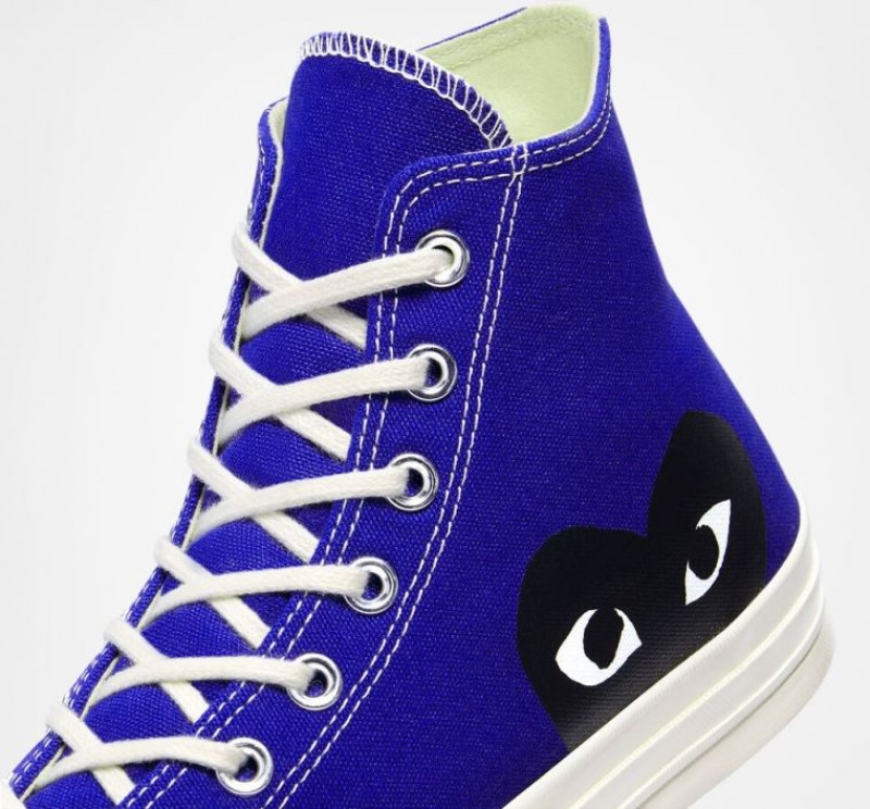 Tenis Converse X Comme Des Garçons Play Chuck 70 Altos Hombre Azules | COLOMBIA K8349M