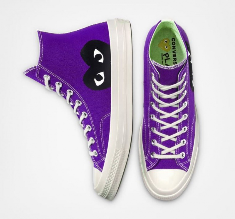 Tenis Converse X Comme Des Garçons Play Chuck 70 Altos Hombre Moradas | COLOMBIA N3947H